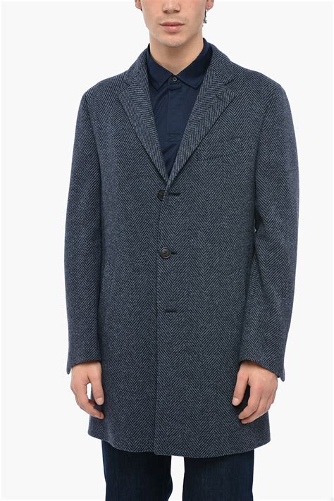 Versace Cappotto Monopetto In Tweed 